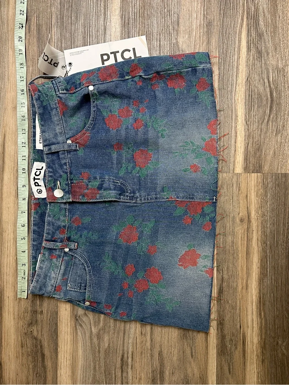 PTCL Floral Denim Shorts